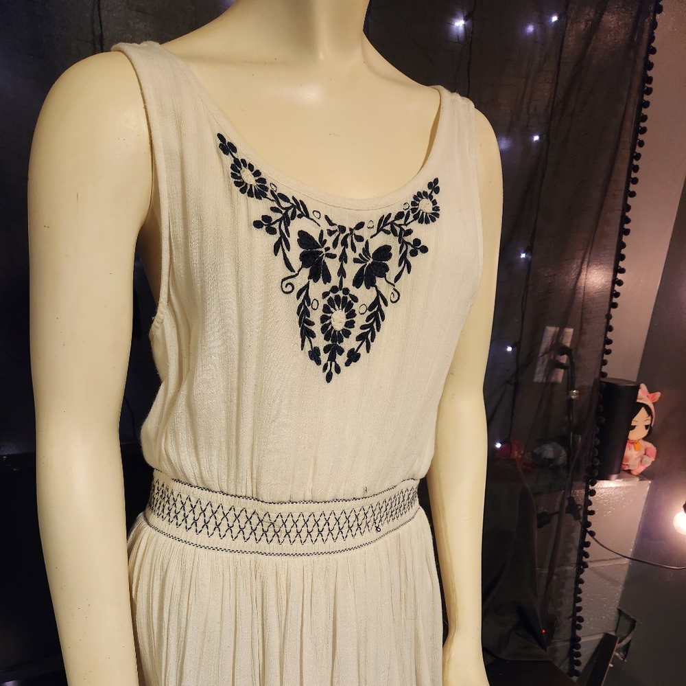 Anthropologie Ecoté Cream Dress